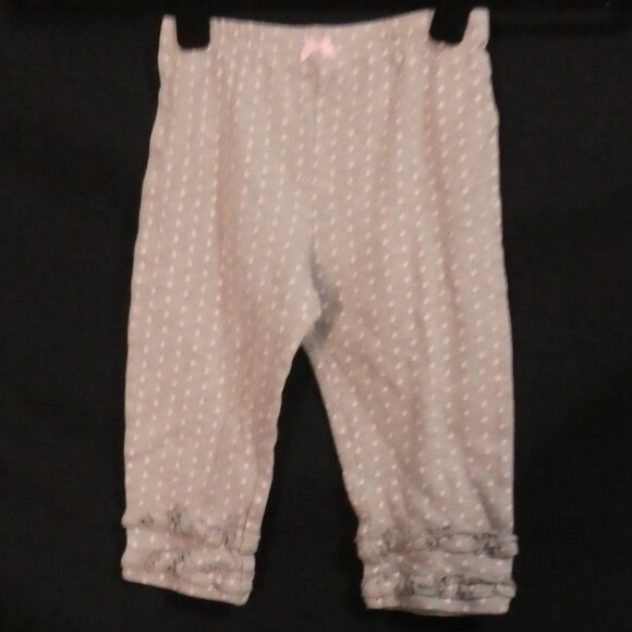 HARTSTRINGS | 18 months | Grey Pants | Pink Polka Dots | Ruffle Hem | Pink Bow - Picture 1 of 12